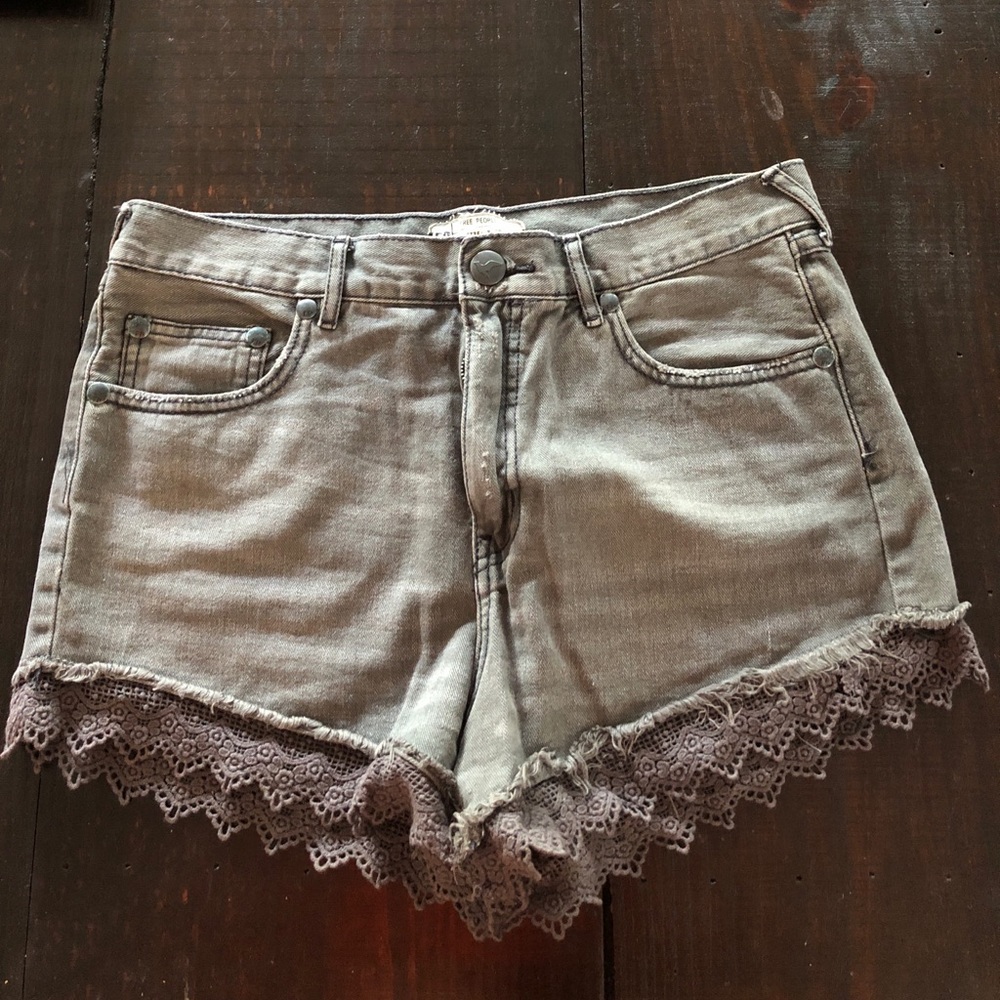 Free people mid rise shorts